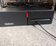 Lenovo m910s Desktop PC Monitor, keyboard and mouse.