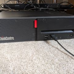 Lenovo m910s Desktop PC Monitor, keyboard and mouse.