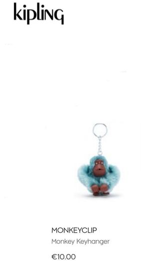 Kipling monkey clip Keyring  (1596)  1