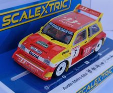 Scalextric C4668 Austin Metro 6R4 - Didier Auriol Slot Car ( rally WRC )