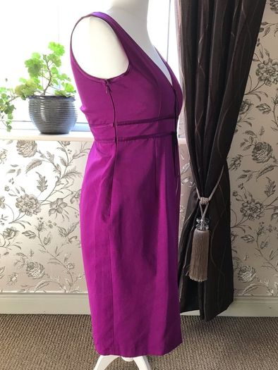 BN M&S ladies midi magenta dress size 12