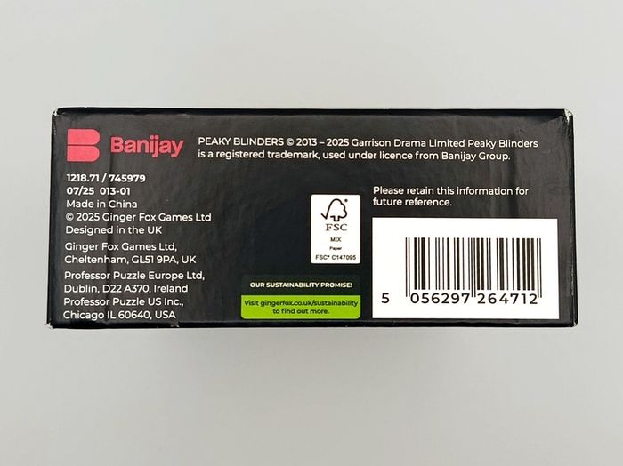 Peaky Blinders 2025 Board Card Game - A Rogue Trivia Game - Designed in UK New