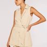 Unused Sleeveless Tie Waist Blazer Image 2