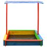 Sandbox with Adjustable Roof Fir Wood Multicolour UV50 Image 2