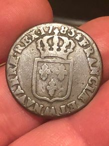 France 1 SOL 1785 W French Colonies Revolutionary War Louis XVI