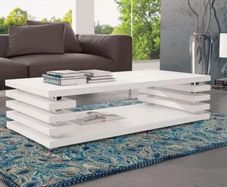 Shelf Coffee Table Matte High Gloss Unique Coffee Table Modern Coffee Table
