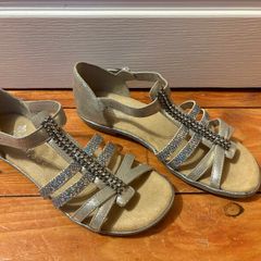 Silver Reiker Sandals