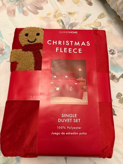 Christmas fleece duvet set