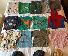 Boys mixed tops, shirts, hats, spiderman top