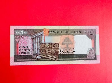 Lebanon  500 LIVRES  1988  Pick 68 ( Uncirculated )