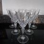 Cut Glass Crystal Wine Glasses Image 3