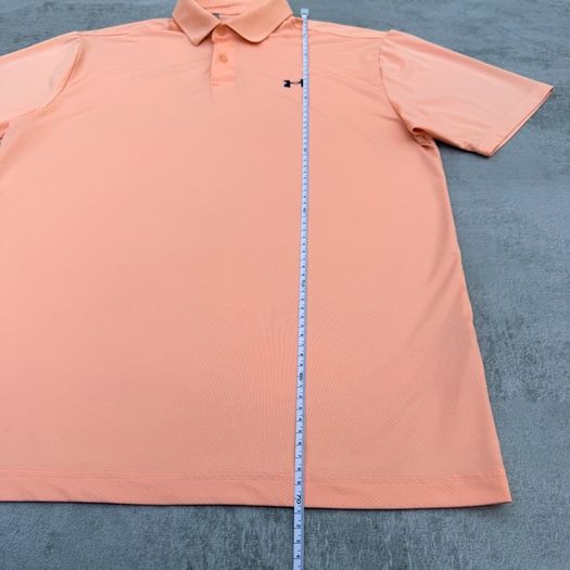 Orange Under Armour Golf Polo T-Shirt