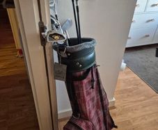 Full set of golf clubs and bag