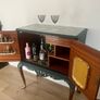SALE! Burl Front Vintage Cocktail Bar/Cabinet Image 10
