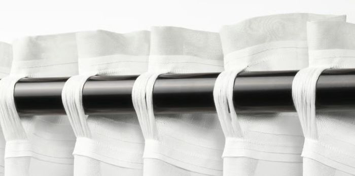IKEA white sheer curtains