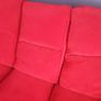 Large dark pink sofa immaculate condition size 80inchs long Image 5
