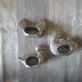 silver metal pewter napkin holders Image 2