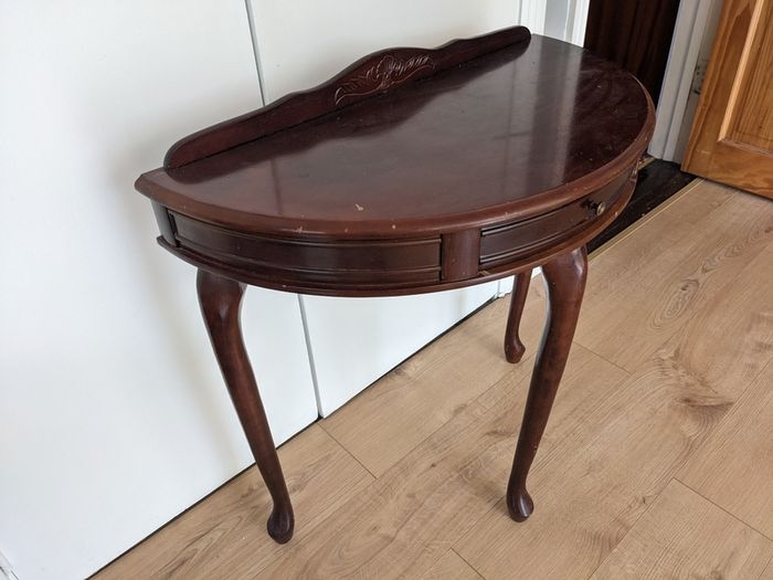 Hall Table. Half Moon.