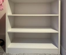 white bookcase