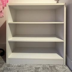 white bookcase