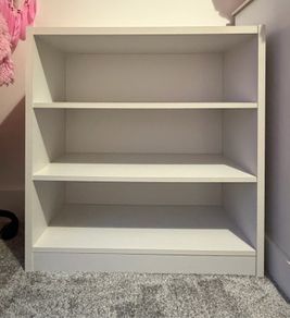 white bookcase