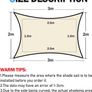 MULTIPLE SIZES/COLOURS AVAILABLE Sun Shade Sail 2m x 3m Rectangle Shade Sails Waterproof Outdoor Garden Patio Party Sunscreen Awning Canopy 98% UV Block With Free Rope, Blue Image 4