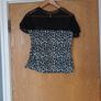Primark  Black  Animal  Print  Top.  S.. 12.    B.N.W.T. Image 3
