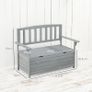 Two-Seater Garden Storage Bench - Grey Image 3
