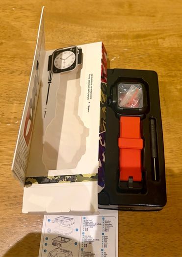 Waterproof Rugged Case + Sport Band for Apple Watch 42mm (Series 4/5/6) Red Black Lime Green Wristband Sport Bracelet Shell