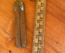 2 vintage fold up rulers 10 for both