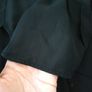 Ladies Black Top With Chiffon Detail Image 2