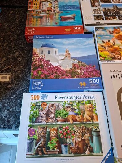 jigsaws 1000 and 500 pieces