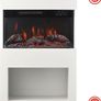 Freestanding Electric Fireplace White or Black Image 4