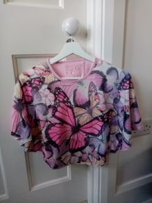 Girls butterfly Summer poncho