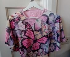 Girls butterfly Summer poncho