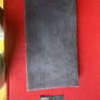 Grey suede and glitter evening bag with chain strap Image 4