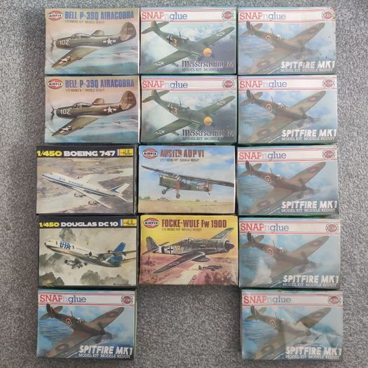 Airfix Joblot - Spitfire Messerschmitt Boeing Matchbox