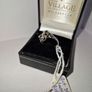 9ct white gold sapphire & Diamond Image 3