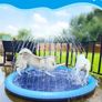Dog Pool for Large and Small Dogs 59" Summer Outdoor Garden Dog Water Toy, Foldable Paddling Pool Dog Bath Pool, Thickened Durable, Non-Slip Sprinkler Play Mat (FREE POSTAGE) Image 2