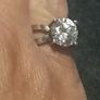 Lovely sterling silver ring with Diamonique CZ Image 2