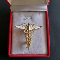 Caduceus brooch pin Medical Paramedic brooches, Caregiver, Doctor pin broach Medical Jewellery