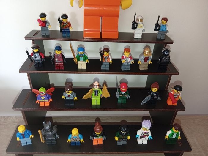 Collection Of Lego Mini Figures Plus Large Torch figure Originals In Good Order With Extras