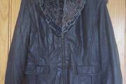 Wallis ladies brown leather jacket (free postage)