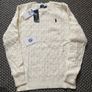 Cream Polo Ralph Lauren Cable Knit Jumper Image 3