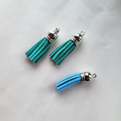 Faux leather tassel for making jewelry and other crafts 3pcs NEW
