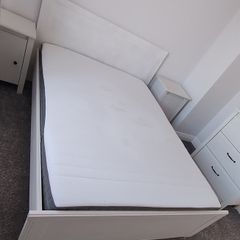 Ikea - Double Bed Frame & Morgedal Mattress
