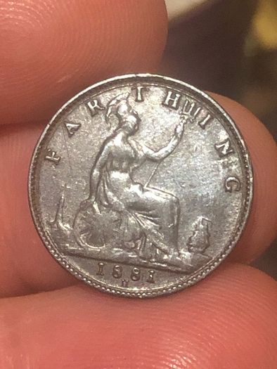 1881 H farthing