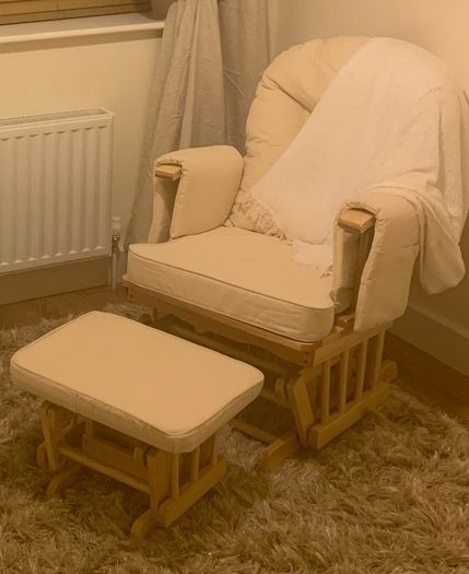 Nursing Rocking Chair Incl Footstool