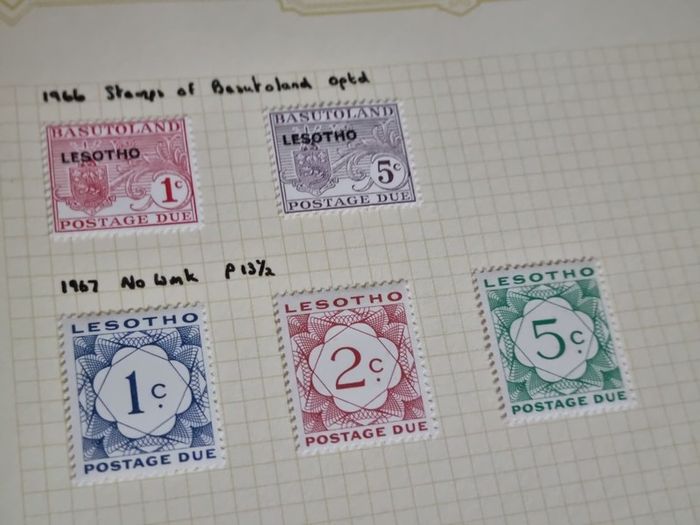 Stamp album 153 Botswana, Lesotho