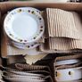 18 pcs Vintage Arklow Autumn Leaves Pattern Ceramic Gold Trim Image 2